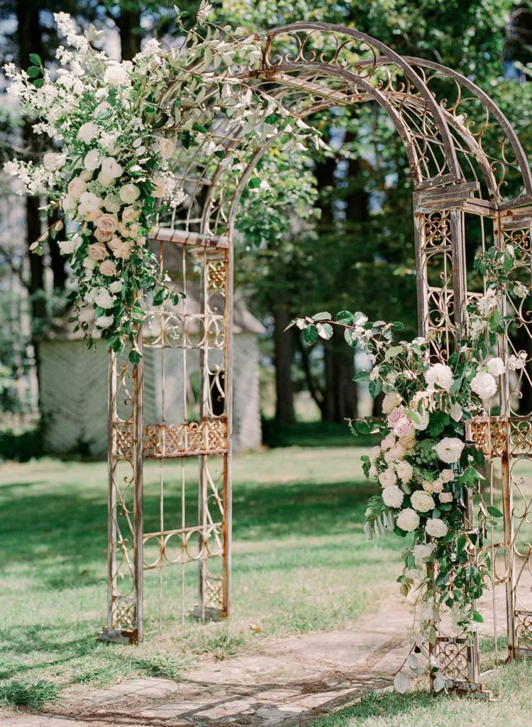 floral arbour at Somerley House
